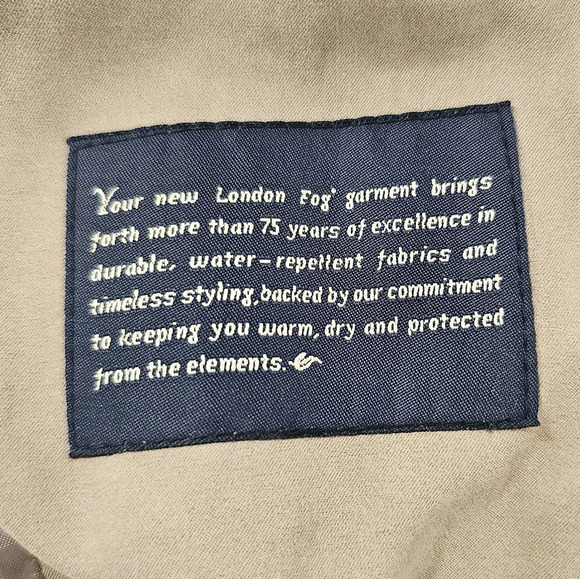 LONDON FOG Suede Coat with Hood Tan Size 12 Petite - Picture 8 of 8